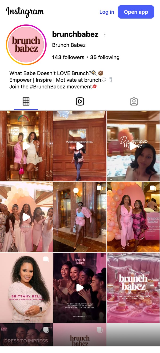@brunchbabez on Instagram